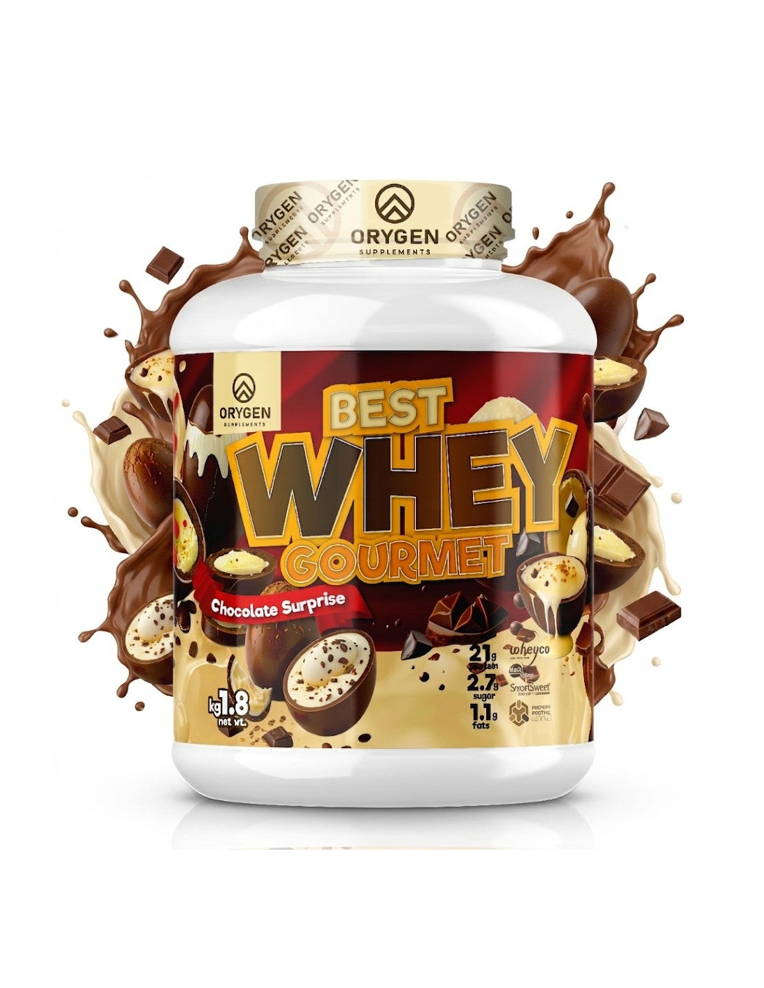 BEST WHEY GOURMET 1KG / 1.8KG. ORYGEN