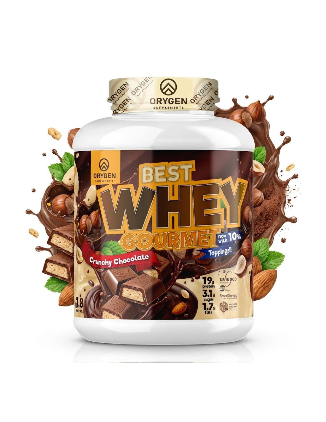 BEST WHEY GOURMET 1KG / 1.8KG. ORYGEN