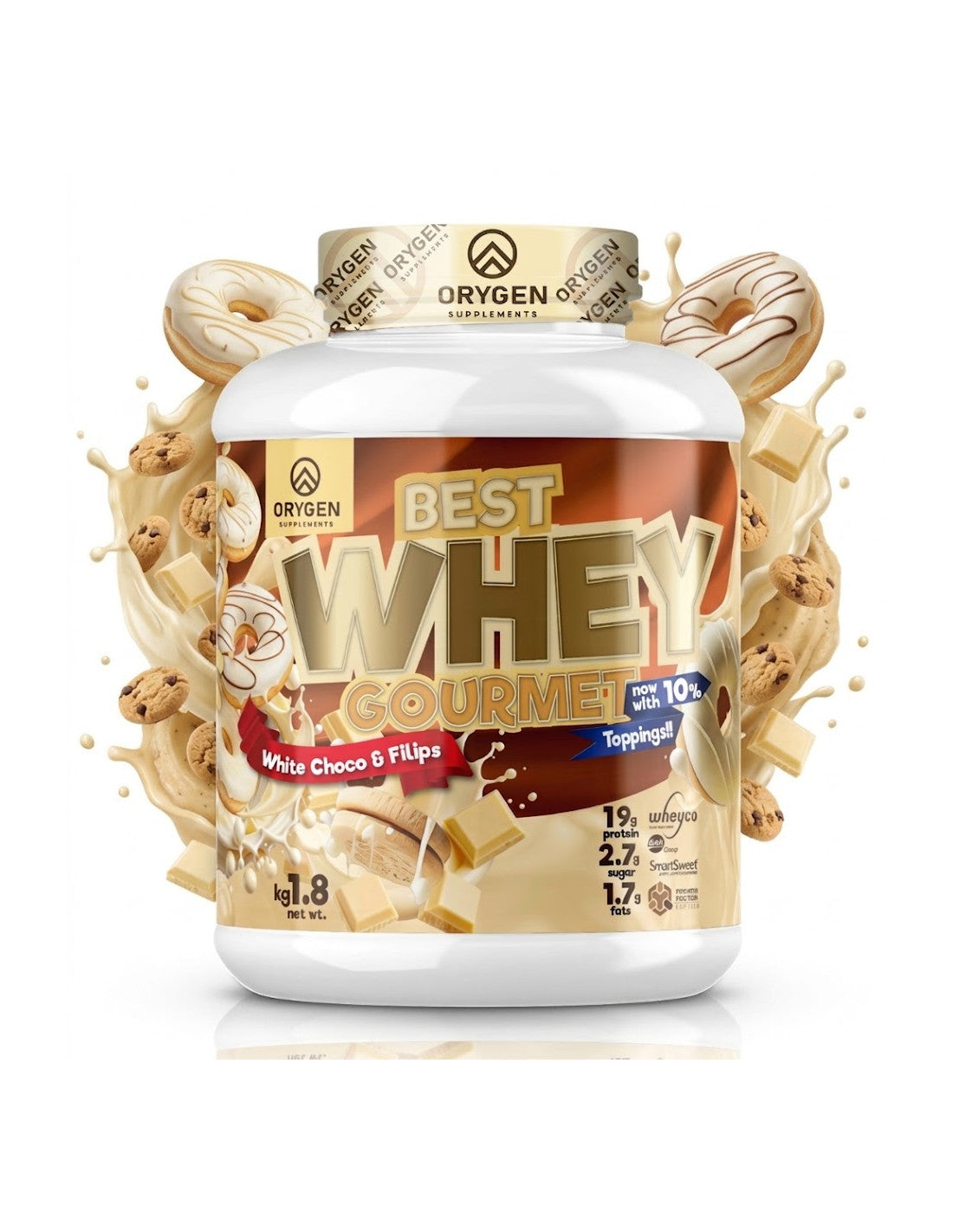 BEST WHEY GOURMET 1KG / 1.8KG. ORYGEN