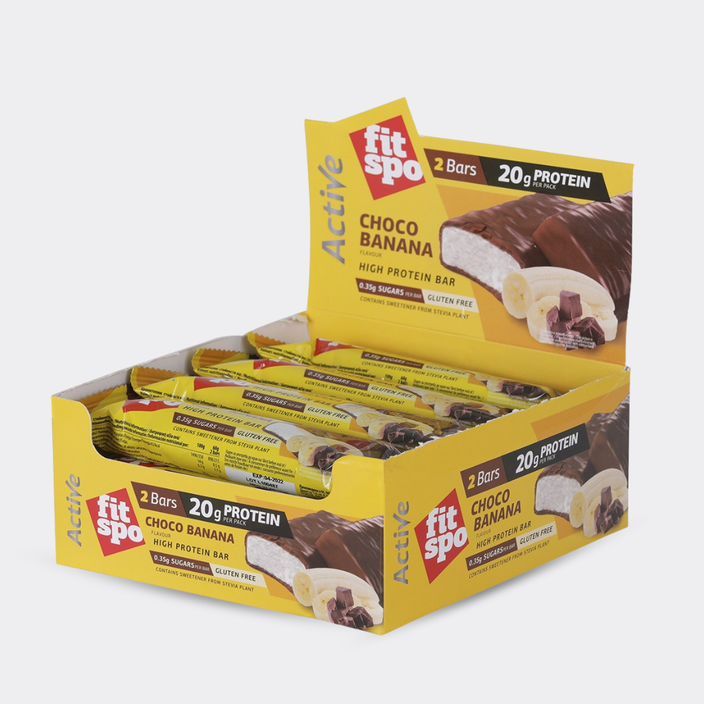 FitSpo Active Protein Bar 2x30g (Low Sugar)