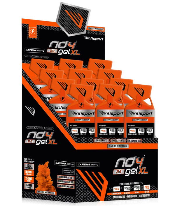 ND4® XL 2:1 (MALTODEXTRINA:FRUCTOSA) + BCAA´S + SODIO 45G (ESTUCHE DE 18 UNIDADES)
