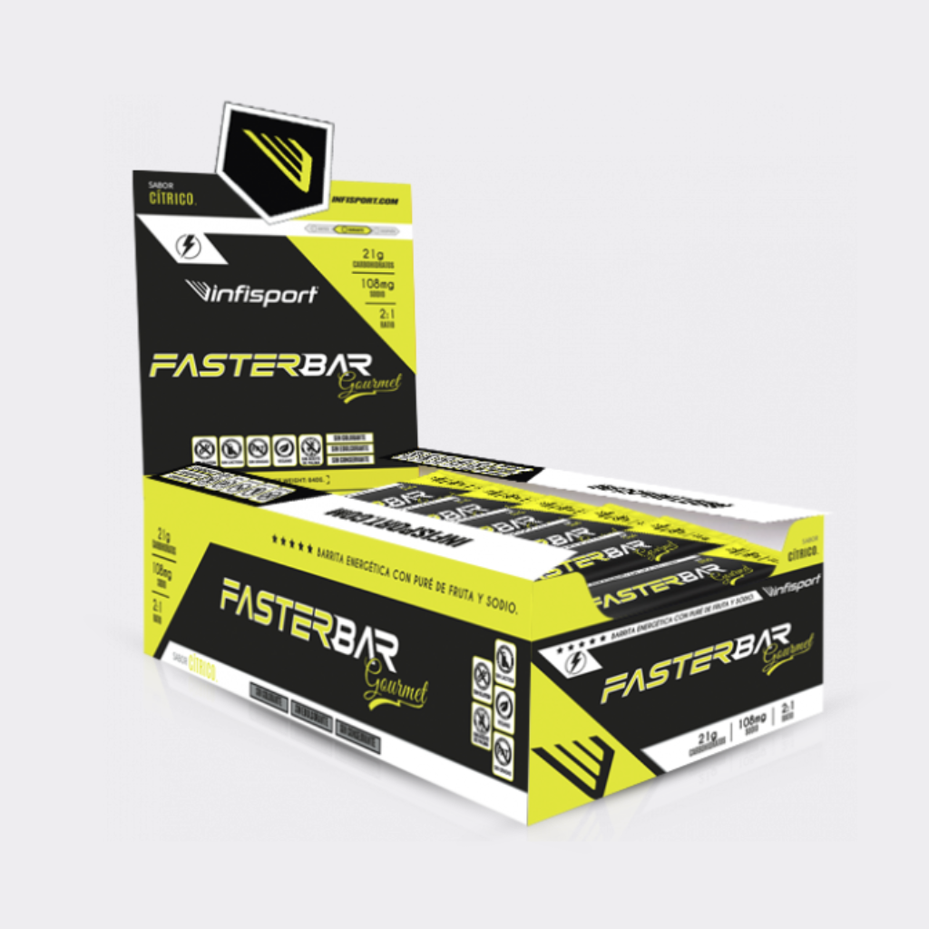 FASTER BAR GOURMET (BARRITA TIPO MEMBRILLO) RATIO GLUCOSA VS FRUCTOSA 2:1