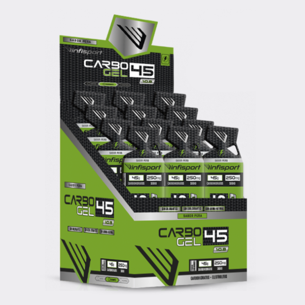 CARBO GEL RATIO MALTODEXTRINA:FRUCTOSA 1:0.8 45G carbohidratos