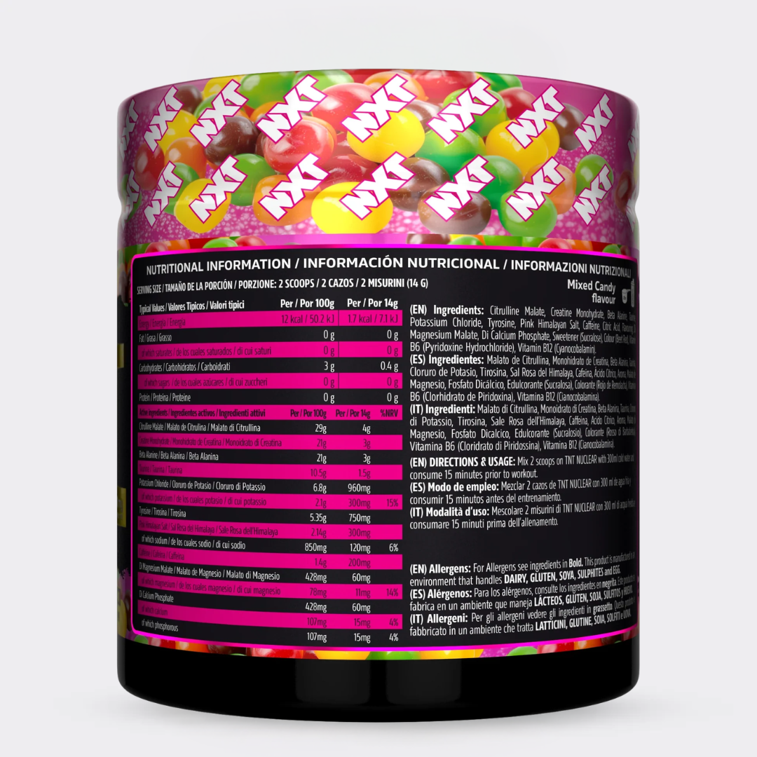TNT NUCLEAR - Pre-entreno en polvo