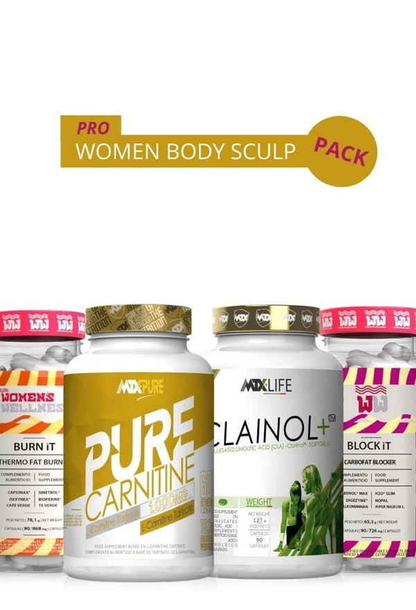 WOMEN BODY SCULP PRO | BURN IT™ : BLOCK IT™ : CLAINOL™ : CARNITINE Pure™