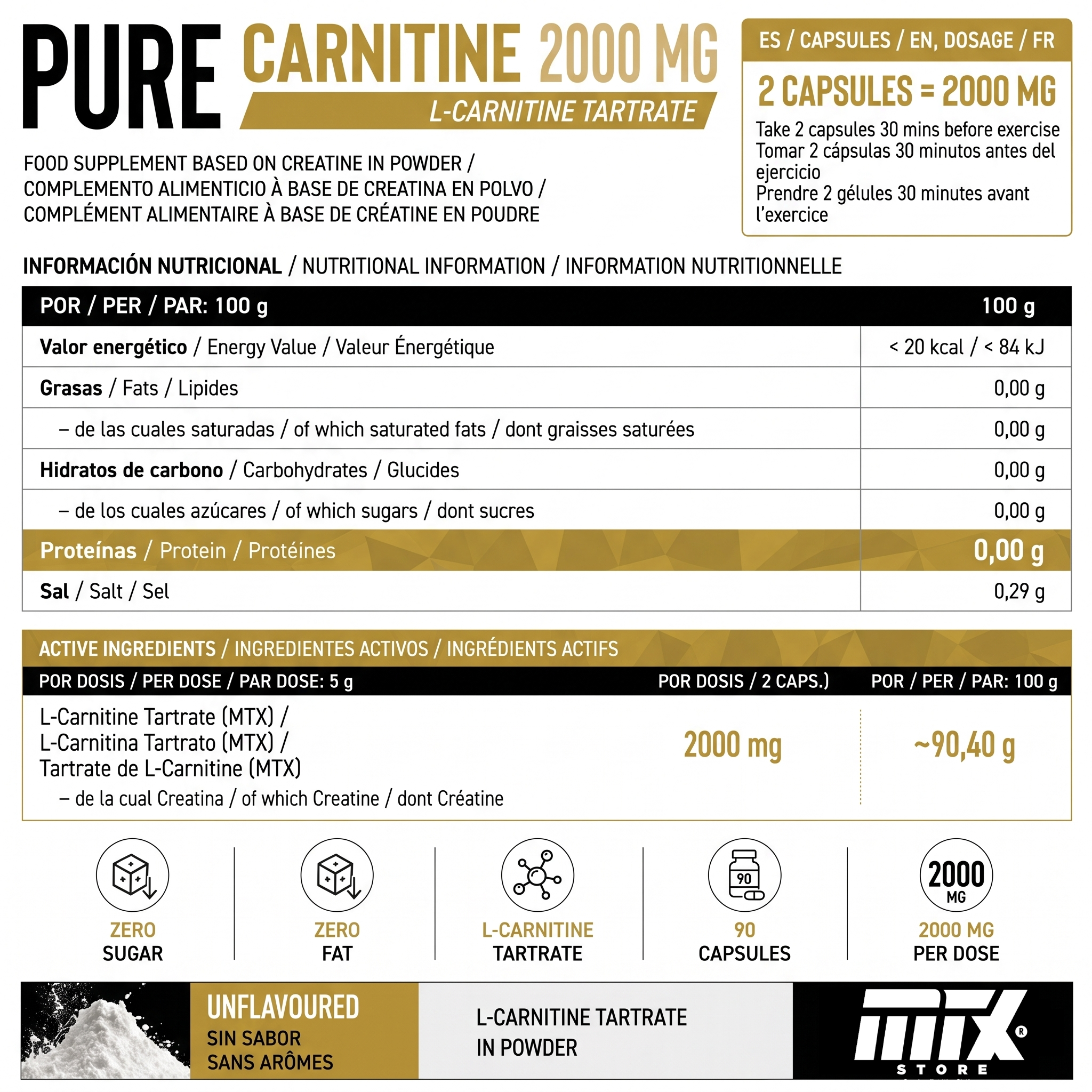 Pure CARNITINE™ - Energía Limpia & Uso Diario