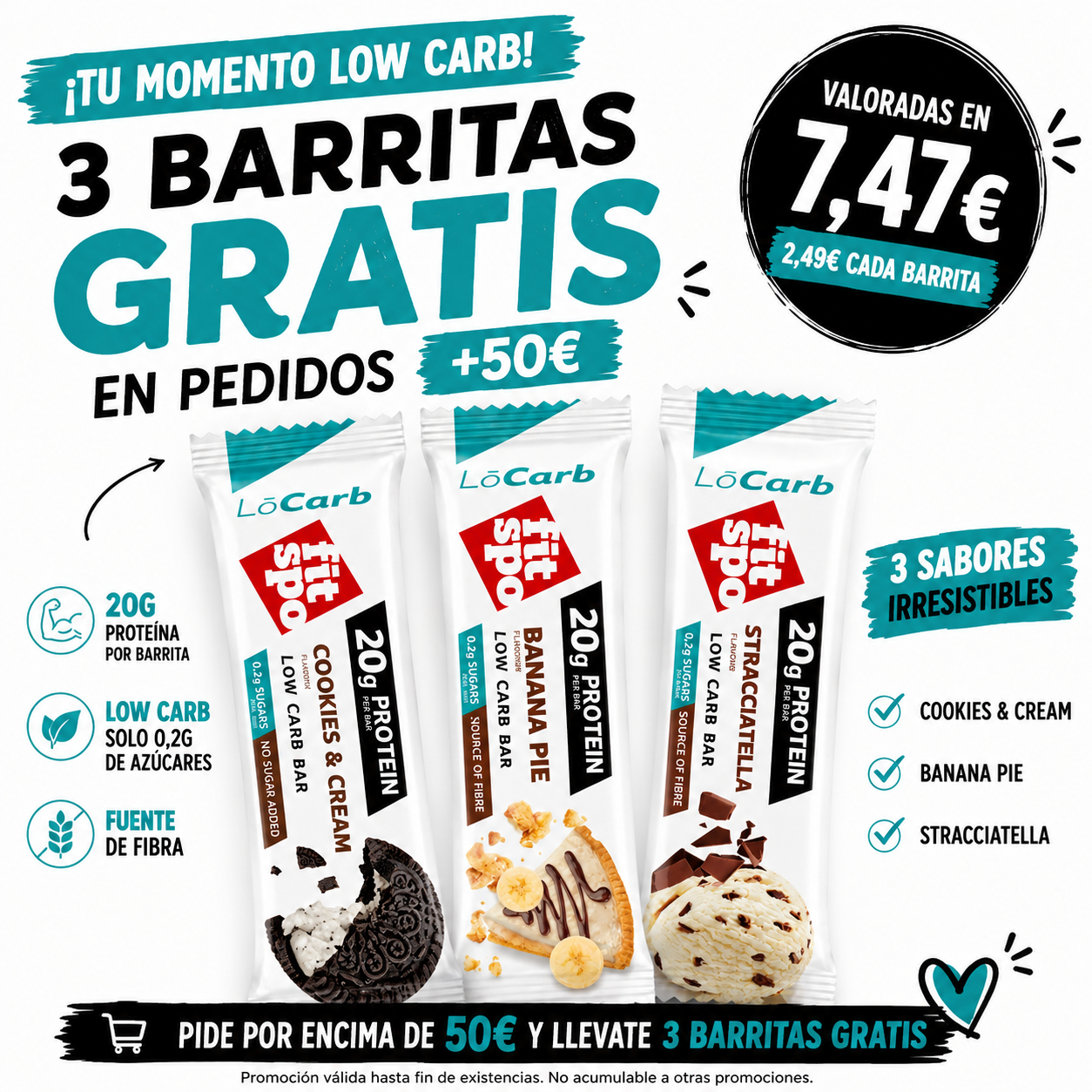 Bar FitSpo LO CARB protein bar 60g