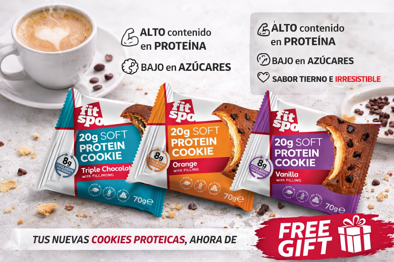 DEGUSTACION COOKIES PACK  x 3 by Fitspo