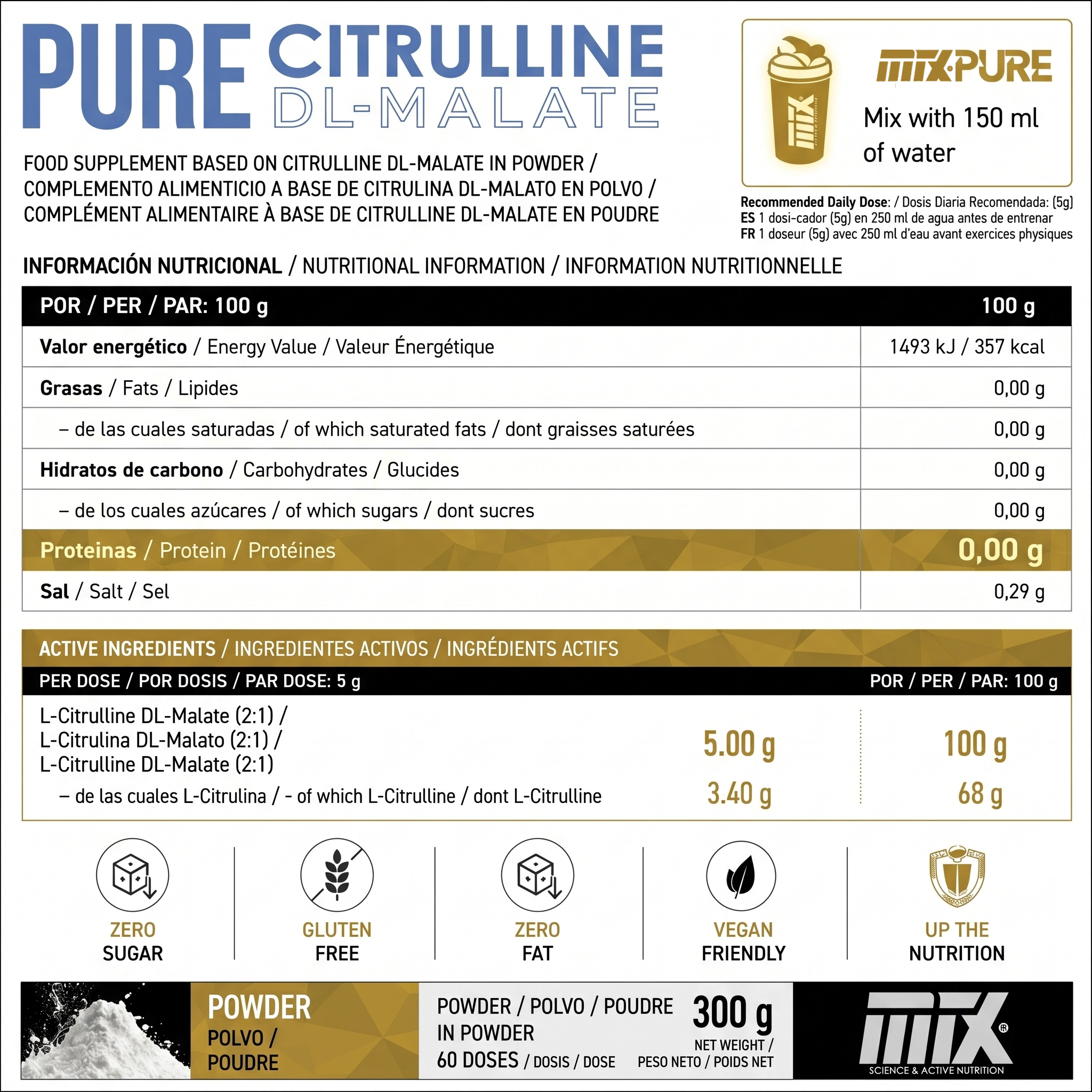 Pure CITRULLINE™ - Más Bombeo & Rendimiento
