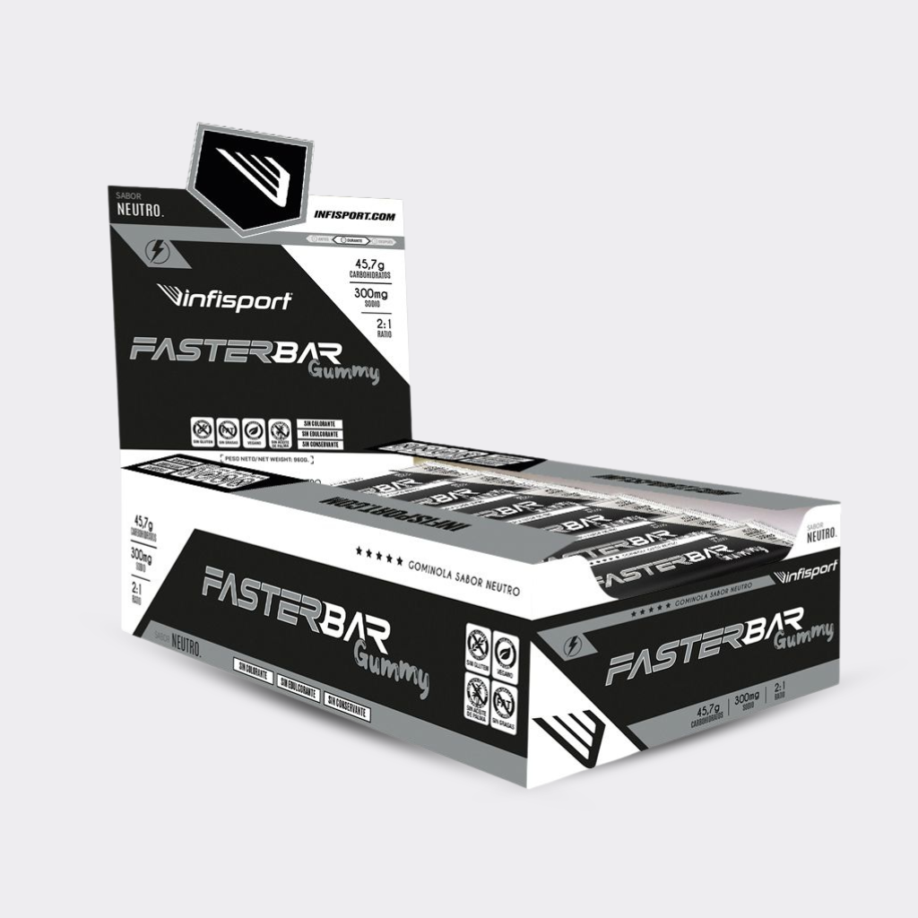 FASTER BAR GOURMET (BARRITA TIPO MEMBRILLO) RATIO GLUCOSA VS FRUCTOSA 2:1 60g