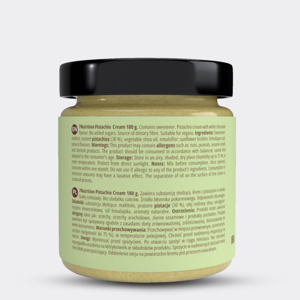 Crema de Pistacho - chocoBlanco - sin azúcar añadido