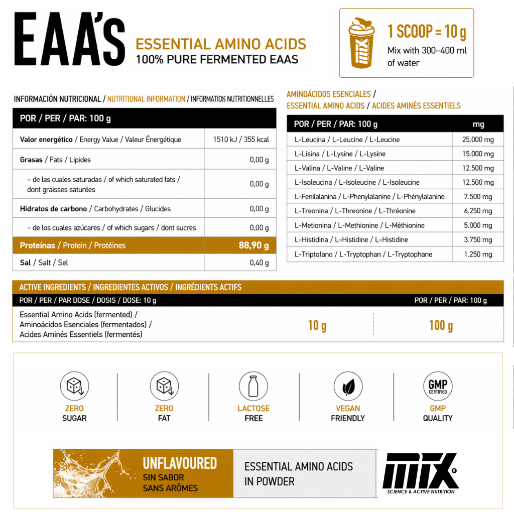 EAA´s PURE ™ Aminoácidos esenciales [250GR] *