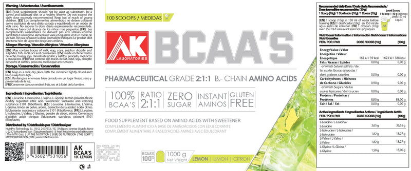 BCAA´S AK | 2:1:1 [1,000g]