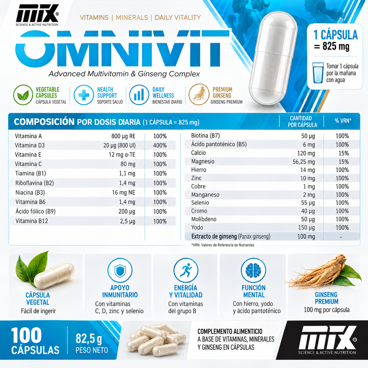 OMNIVIT™  | Complejo Multivitamínico experto para tu día a día