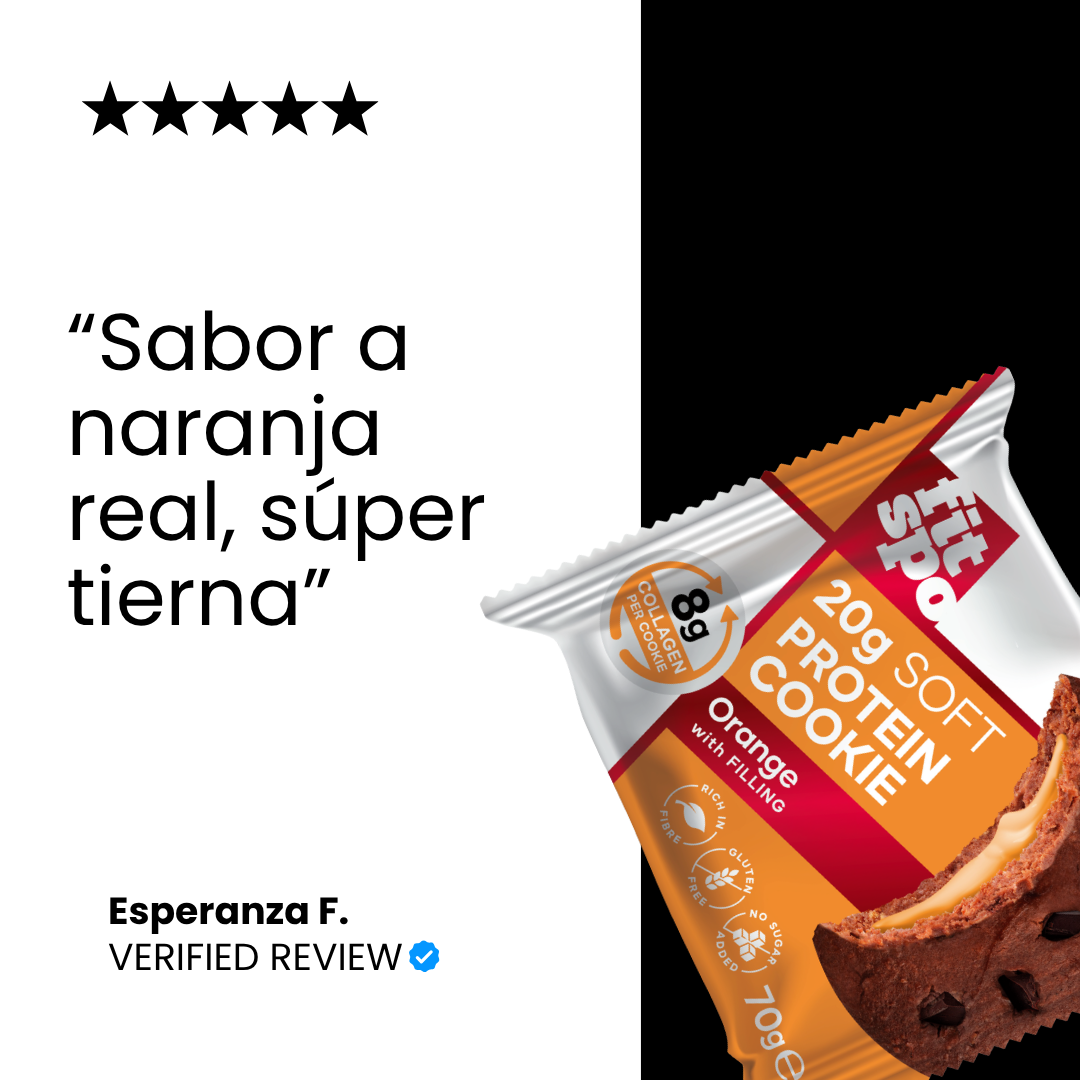 FitSpo Protein Cookie - 20g Protein Naranja