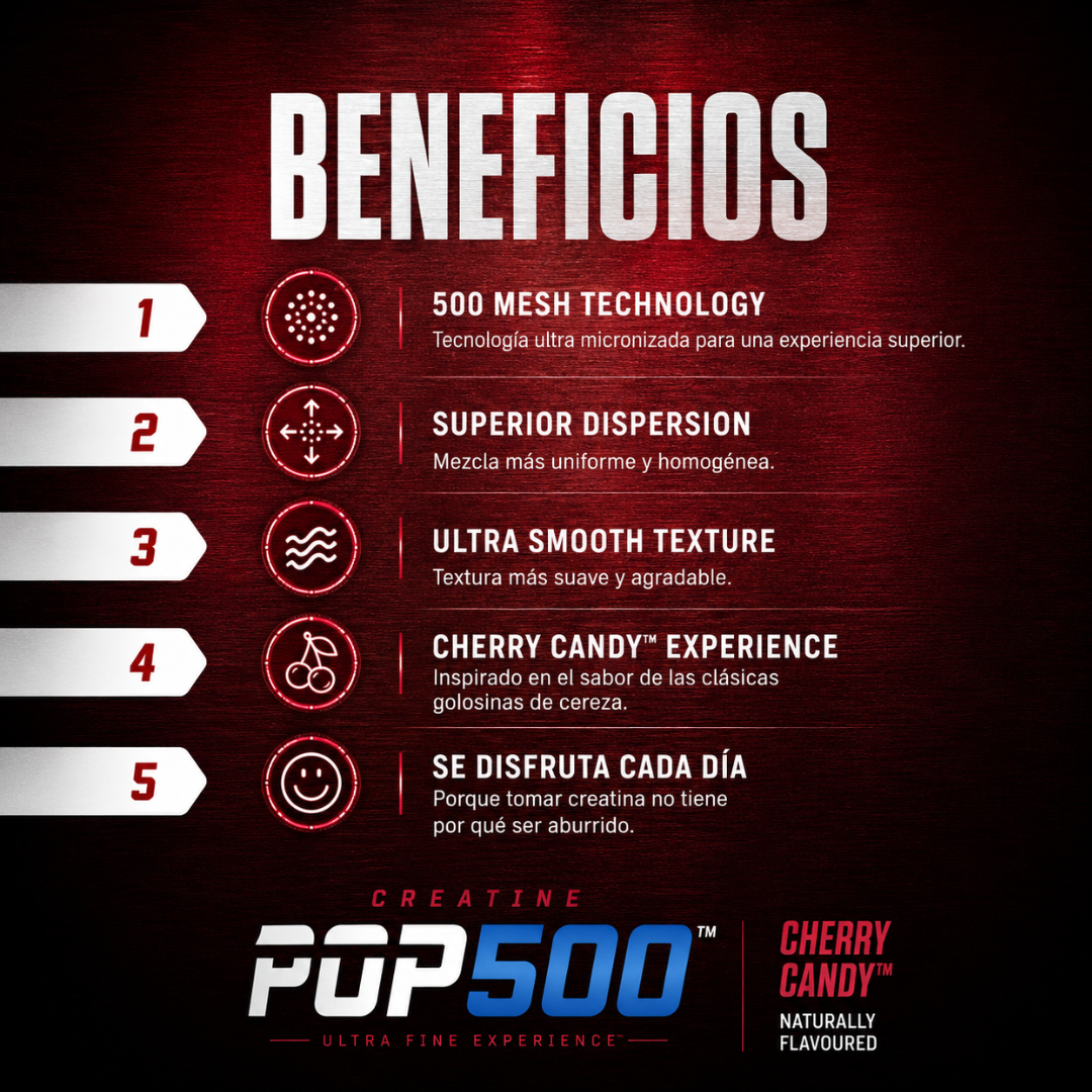 POP500™ - Creatina Ultra Micronizada 500 Mesh (300g)