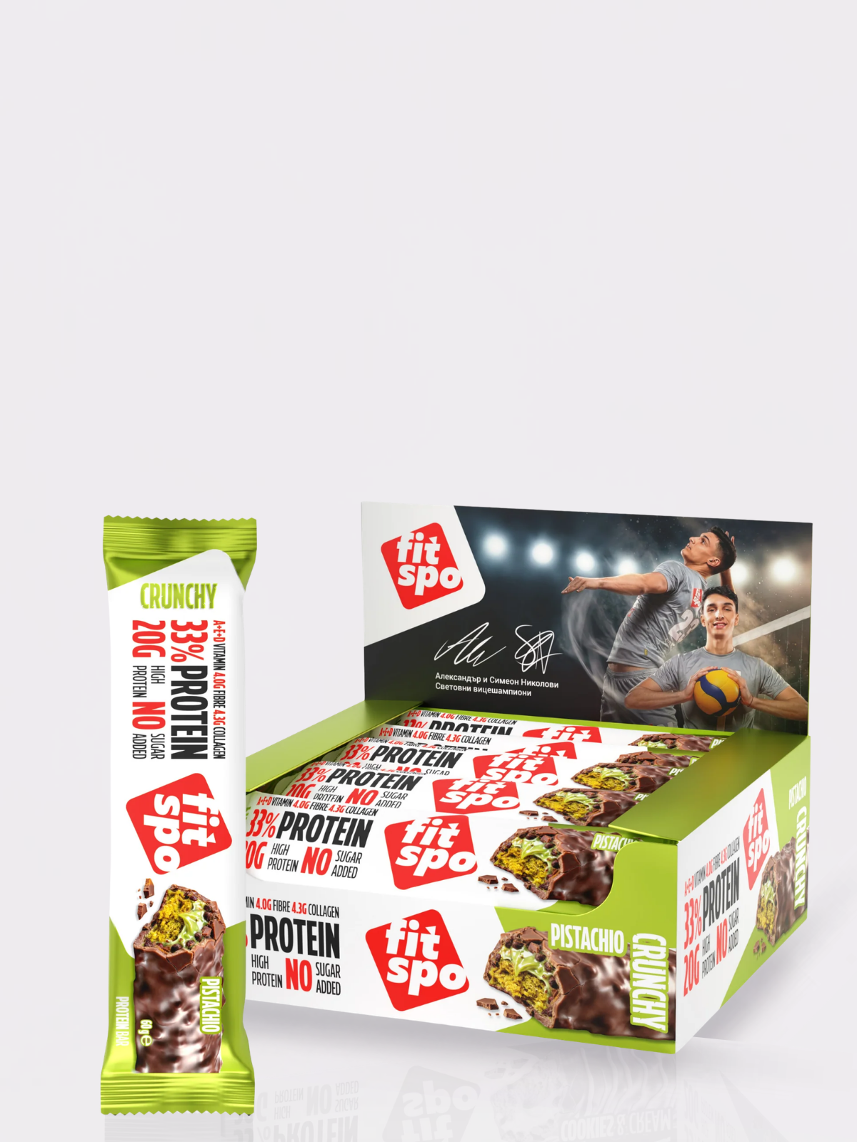 FitSpo Crunchy | Cobertura de Chocolate con Crunchy Chips, Sedoso Sirope y Cremoso Relleno | 30% Protein