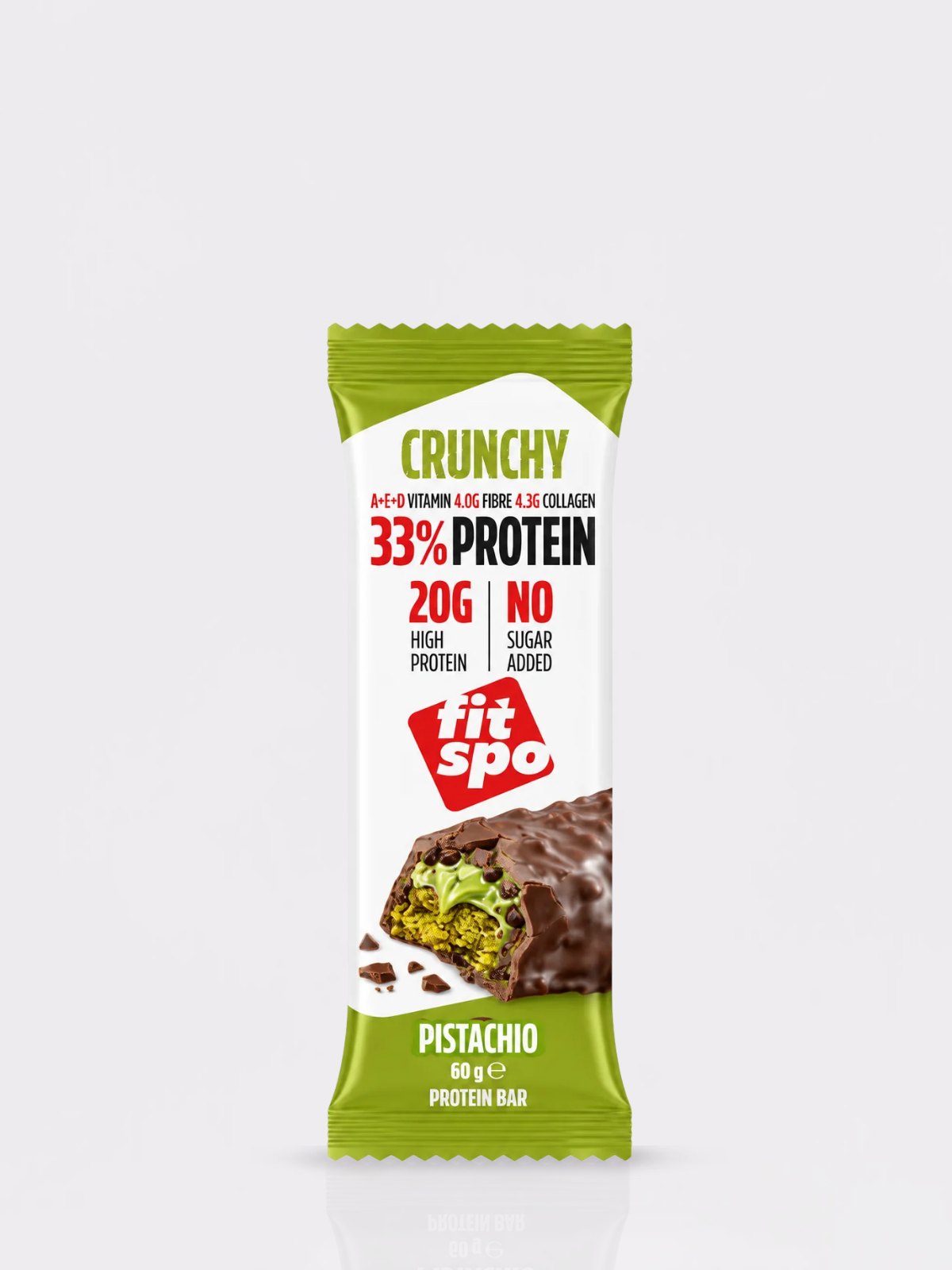 FitSpo Crunchy | Cobertura de Chocolate con Crunchy Chips, Sedoso Sirope y Cremoso Relleno | 30% Protein