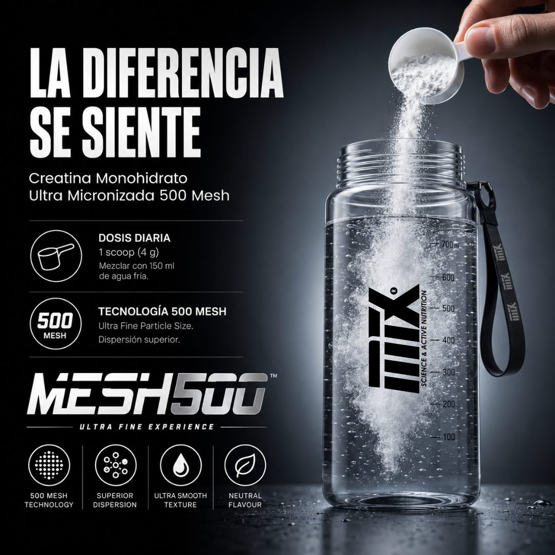 MESH500™ – Creatina Monohidrato Ultra Micronizada 500 Mesh