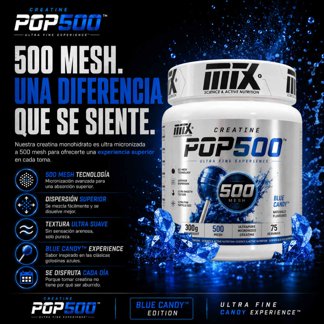 POP500™ - Creatina Ultra Micronizada 500 Mesh (300g)
