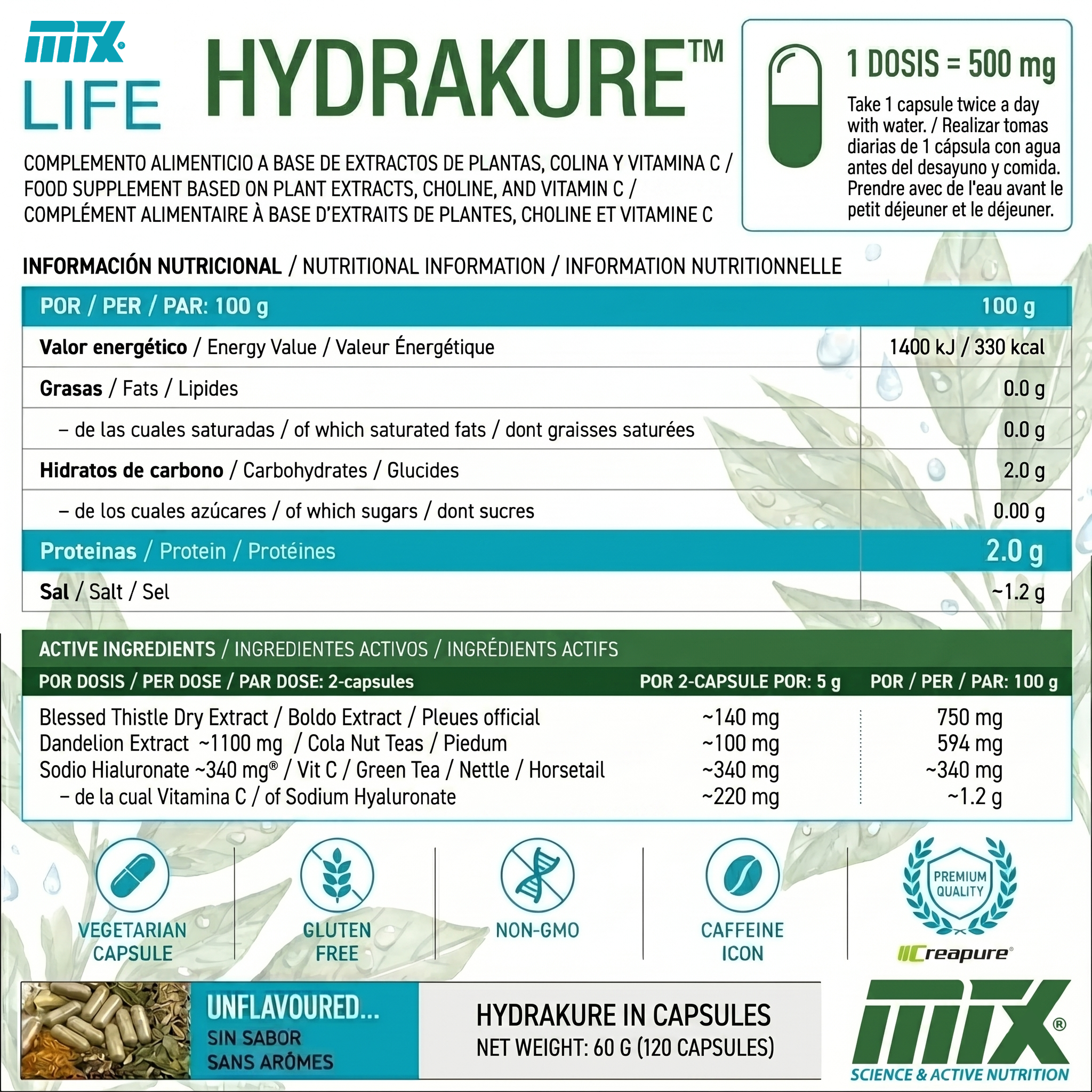 HYDRAKURE™ [120CAP/750G] *.