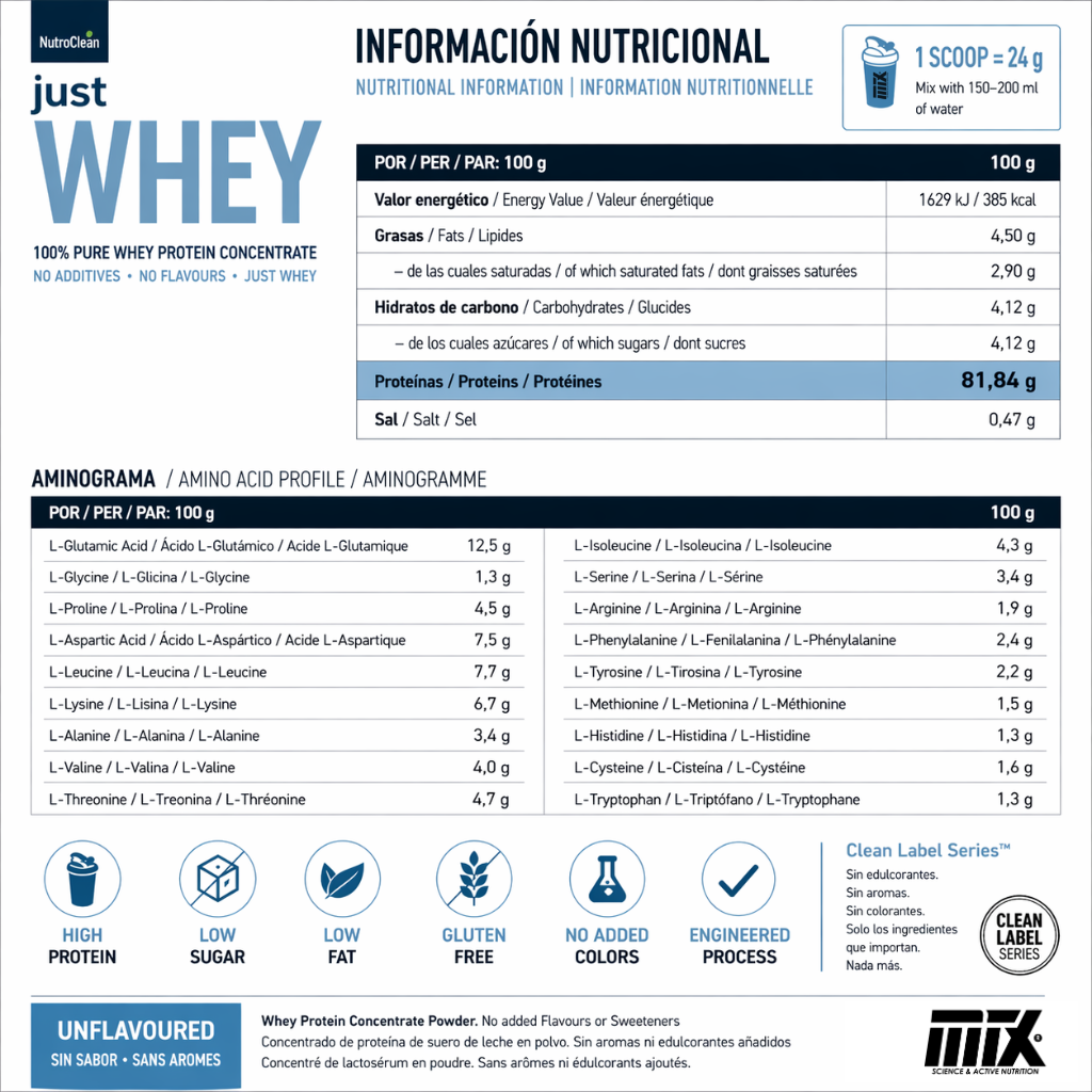 JUST WHEY™ - Proteína Pura & Sin Aditivos