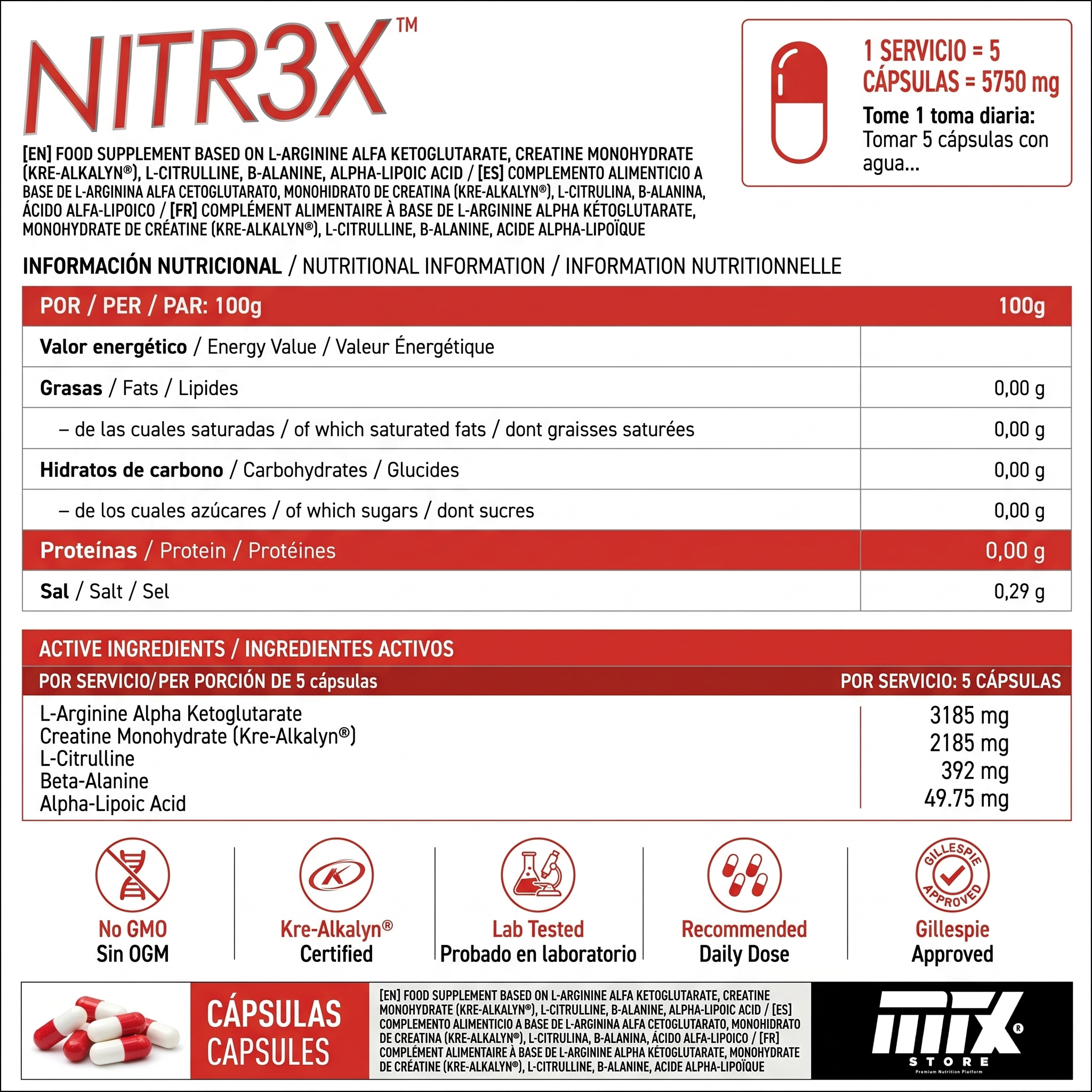 NITR3X™ [90ACAP/1.144MG] **.