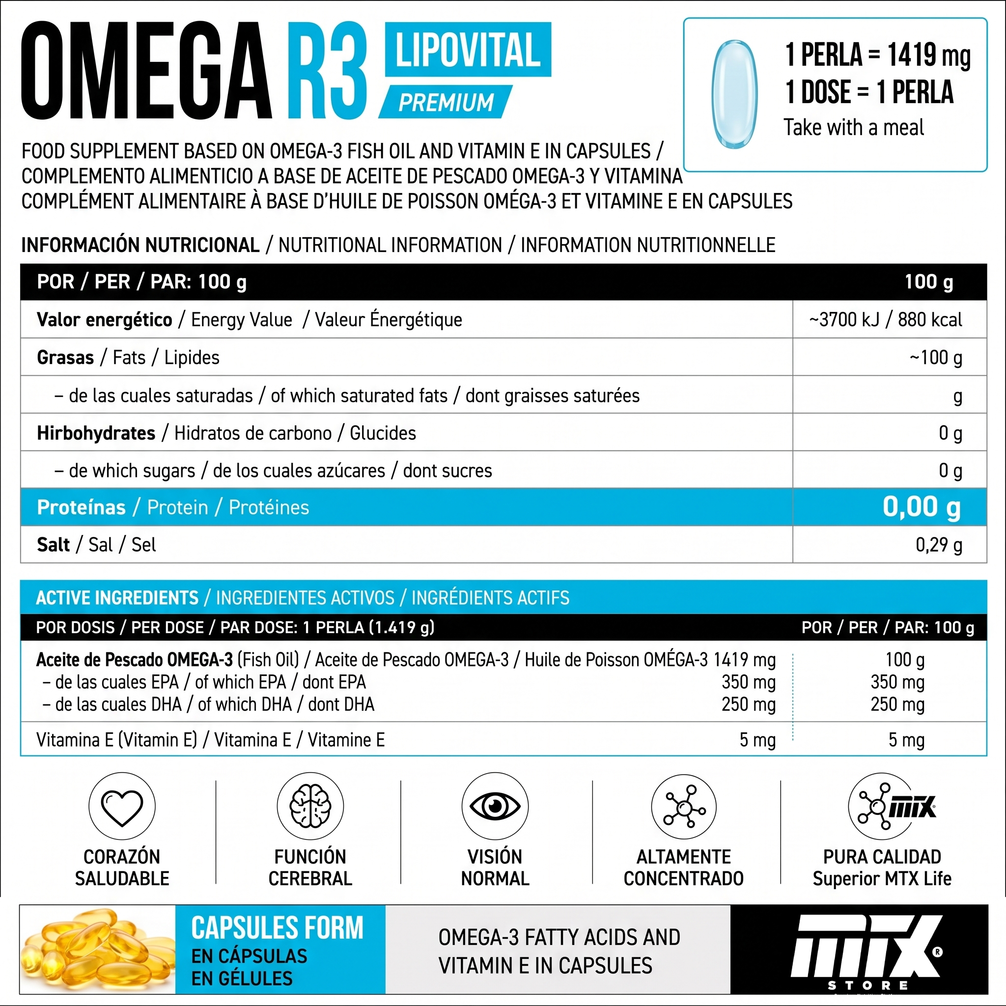 OMEGA R3™ - EPA & DHA para Rendimiento Muscular