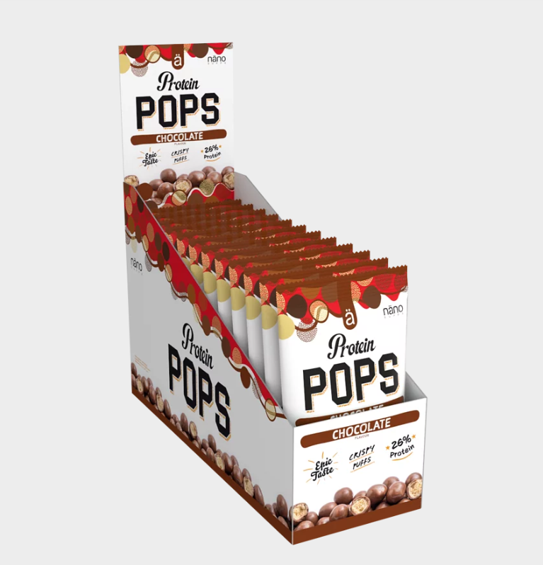 PROTEIN POPS | Crujientes protein pops recubiertas de cremoso chocolate - NANO Supps -