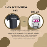 Pack Accesorios Gym CAMISETA DRY FIT + MOCHILA ISOTERMICA
