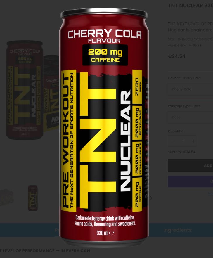 TNT NUCLEAR Ready  - EL SIGUIENTE NIVEL DE RENDIMIENTO, EN CADA LATA