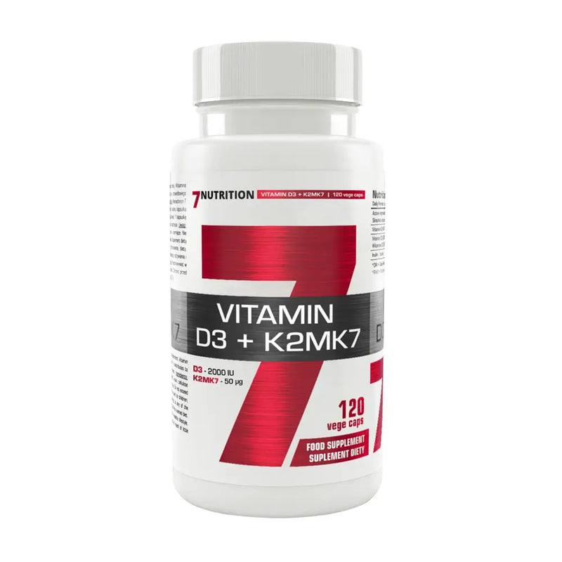 7nutrition VITAMIN D3+K2MK7 120 vegetable capsules