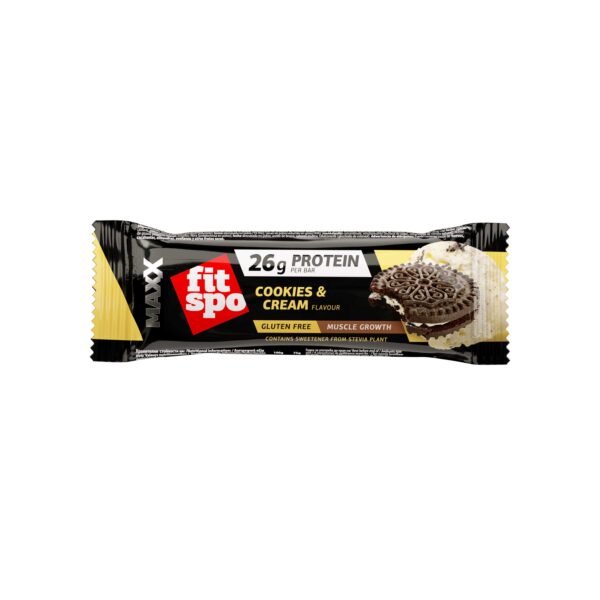 Barra de proteínas FitSpo Maxx 26g de proteína, 75g