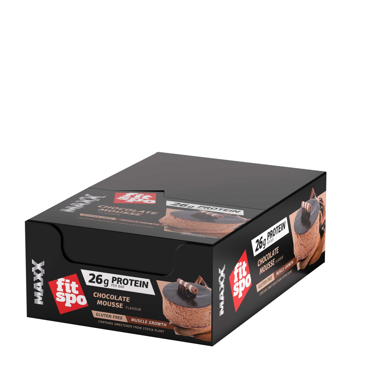 Barra de proteínas FitSpo Maxx 26g de proteína, 75g
