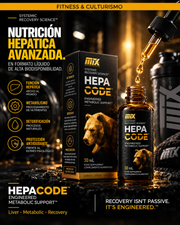 Hepacode 30 ml, frasco y caja con packaging vigente