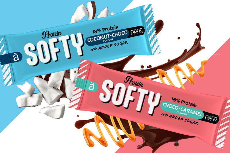 PROTEIN SOFTY | El snack Relleno Toffe cremoso cubierto chocolate con leche - NANO Supps -