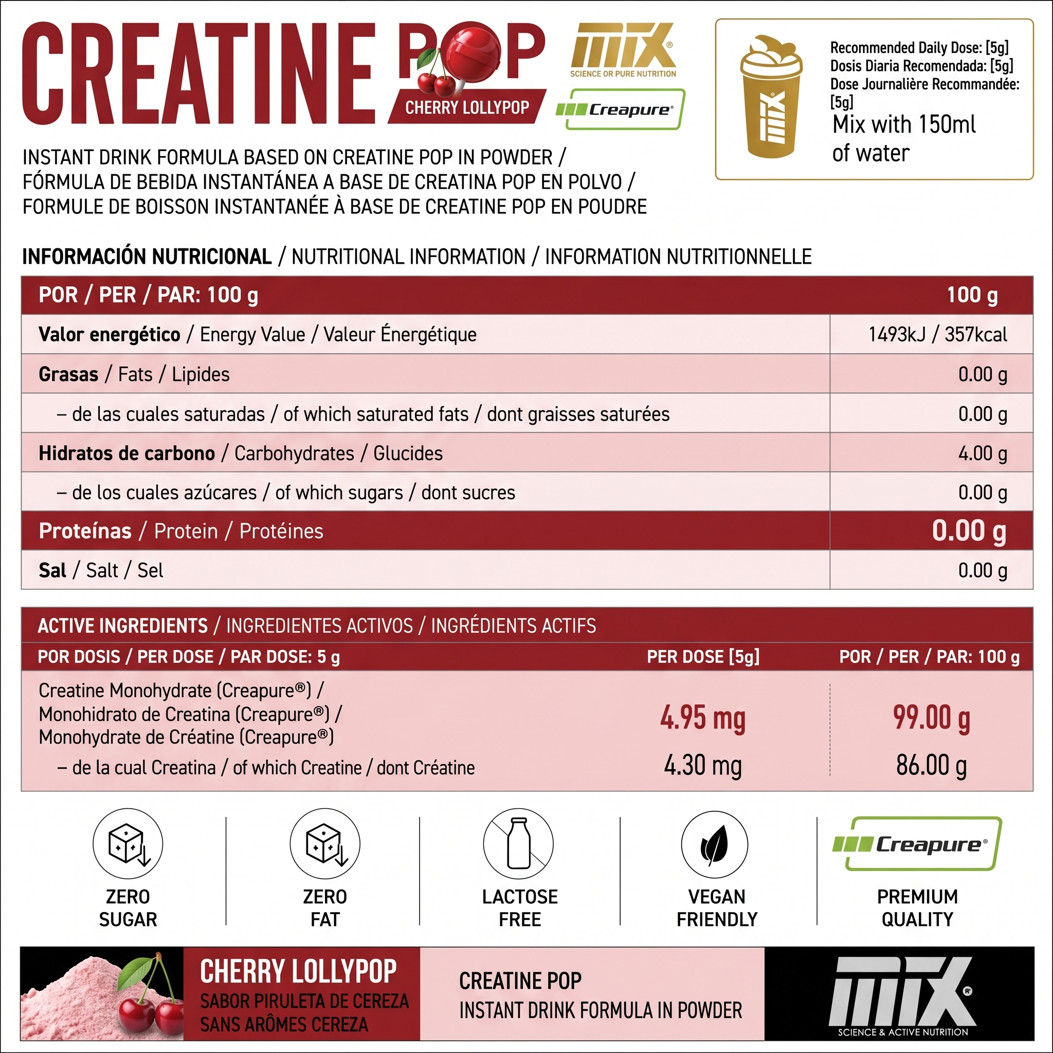 CREATINE POP™ - Creapure® con sabor & experiencia candy