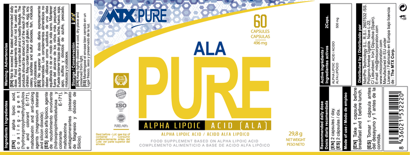 ALA PURE™ Alpha Lipoic Acid [60cap]