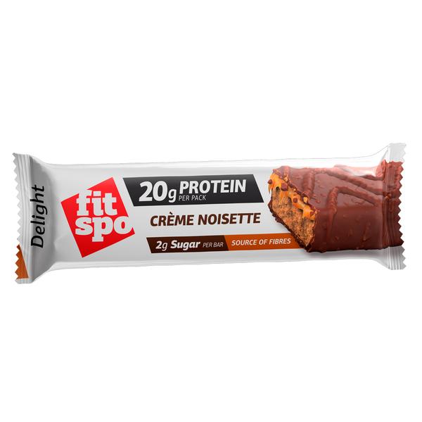 FitSpo DELIGHT+ Crunchy Protein Bar 64g (LOW CARB)