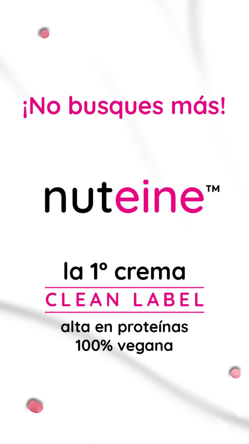 NUTEINE™ Crema Vegana Chocolate Blanco con Avellanas alta en Proteinas [250g]
