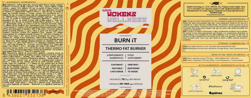 BURN iT ™ [Women Burner] 90CAP/868MG
